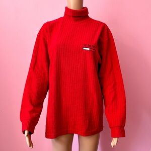Vintage 90’s Tommy Hilfiger Turtleneck Fleece Long Sleeved Sweater